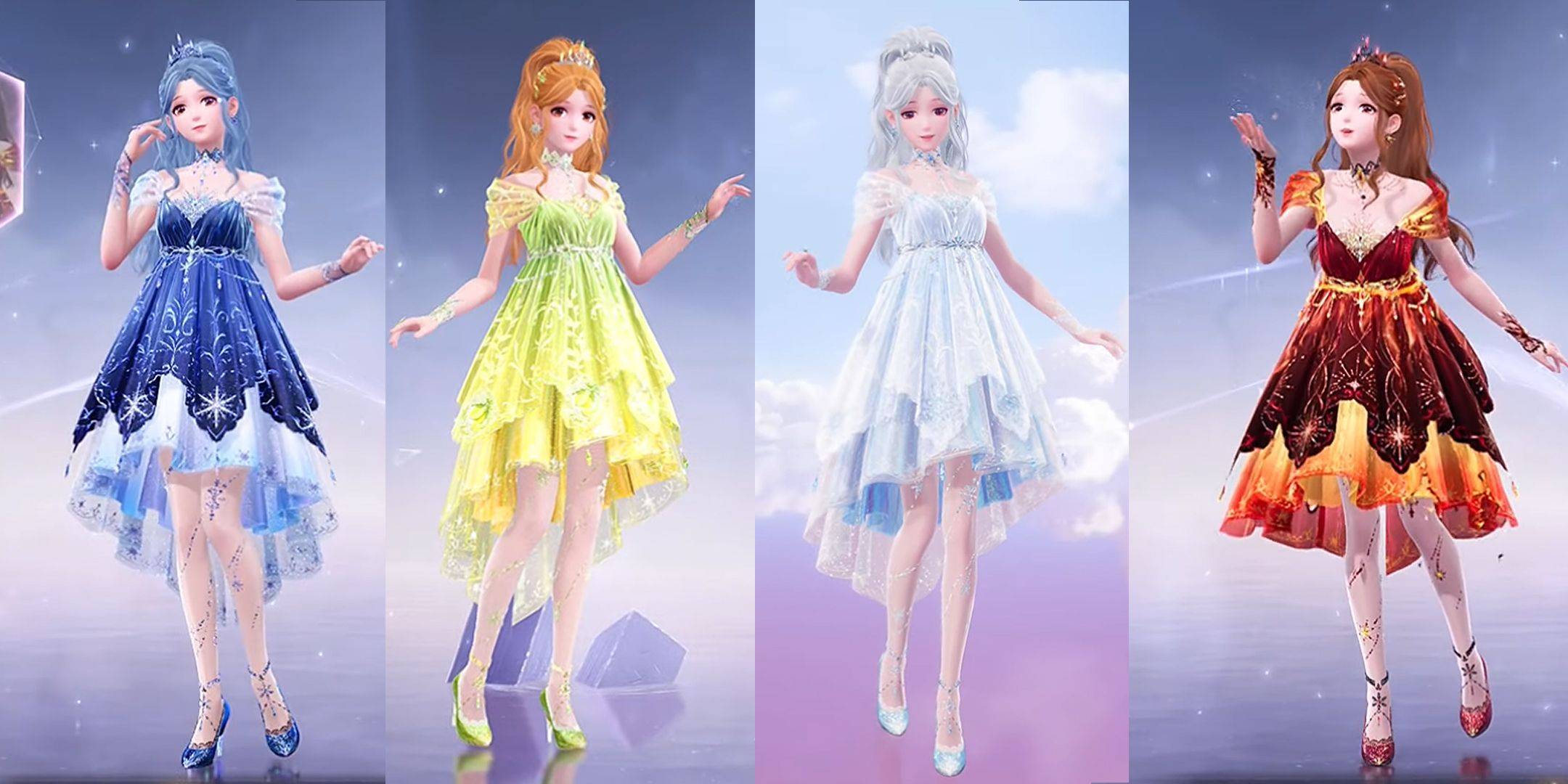 Wind of Purity Outfit Evolution