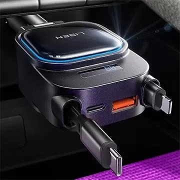 Lisen 96W格納式車充電器