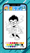 Teen Titans coloring cartoon應用截圖第0張