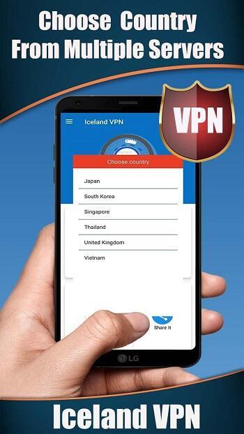Iceland VPN Captura de pantalla 3
