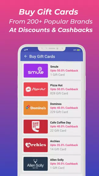 Zingoy: Gift Cards & Cashback 스크린샷 2