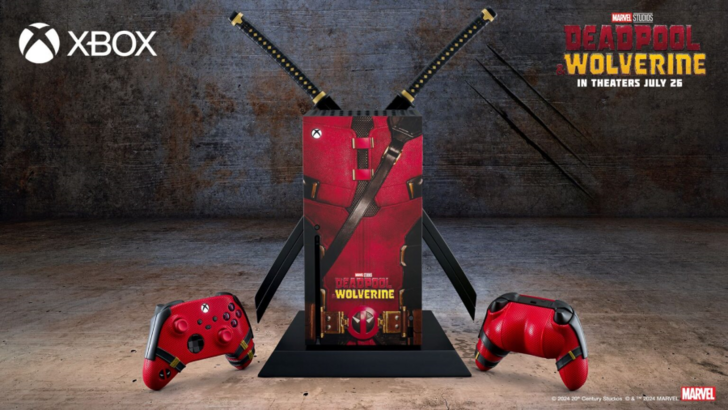 金刚狼的俏皮Xbox手柄，可与死侍的手柄互换后盖