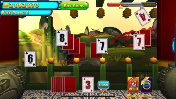 Gameplay of Solitaire Time Warp quest system