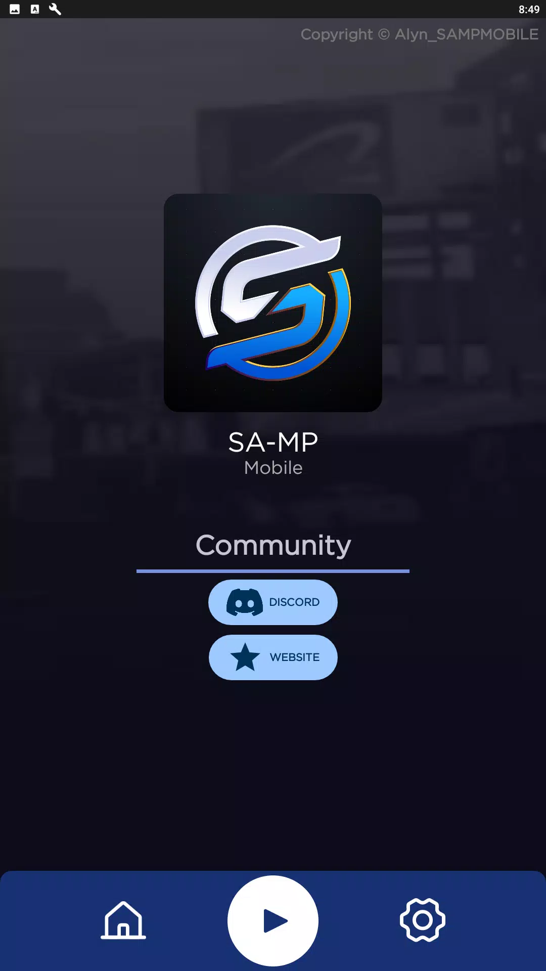 Alyn SA-MP Mobile Launcher Captura de pantalla 0