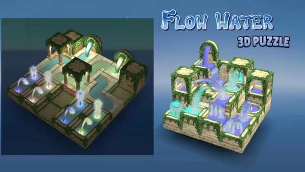 Câu đố 3D mới: Đài phun nước dòng chảy - Xoay, kết nối, dòng chảy