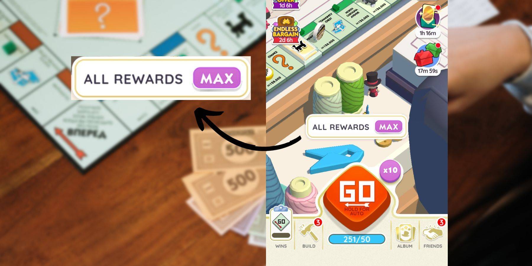 Gamit ang mga multiplier sa Monopoly Go