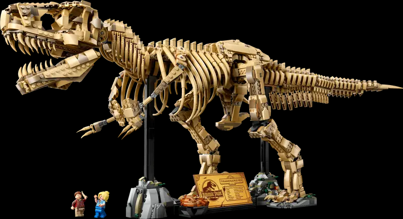 Ang LEGO ay nagbubukas ng napakalaking 3-paa na Jurassic Park T-Rex Skeleton Set
