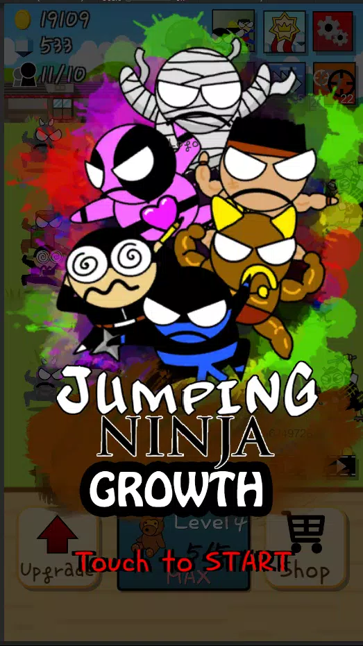 Ninja Growth - Brand new clicker game Mod ဖန်သားပြင်ဓာတ်ပုံ 2