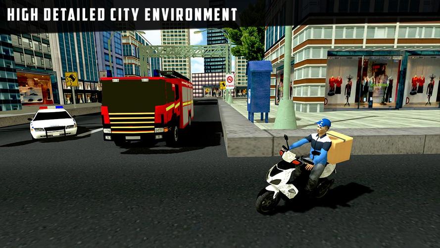 City Courier Delivery Rider Ekran Görüntüsü 1