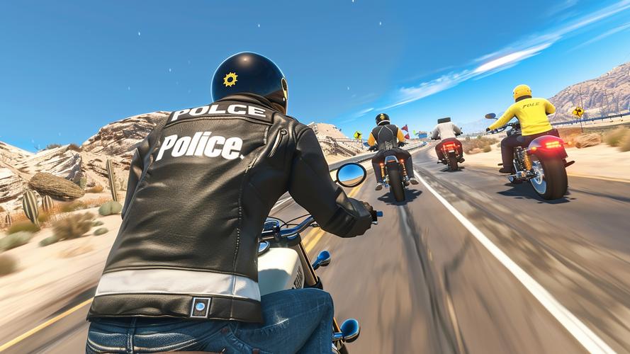 Police Bike Pursuit Highway 스크린샷 1