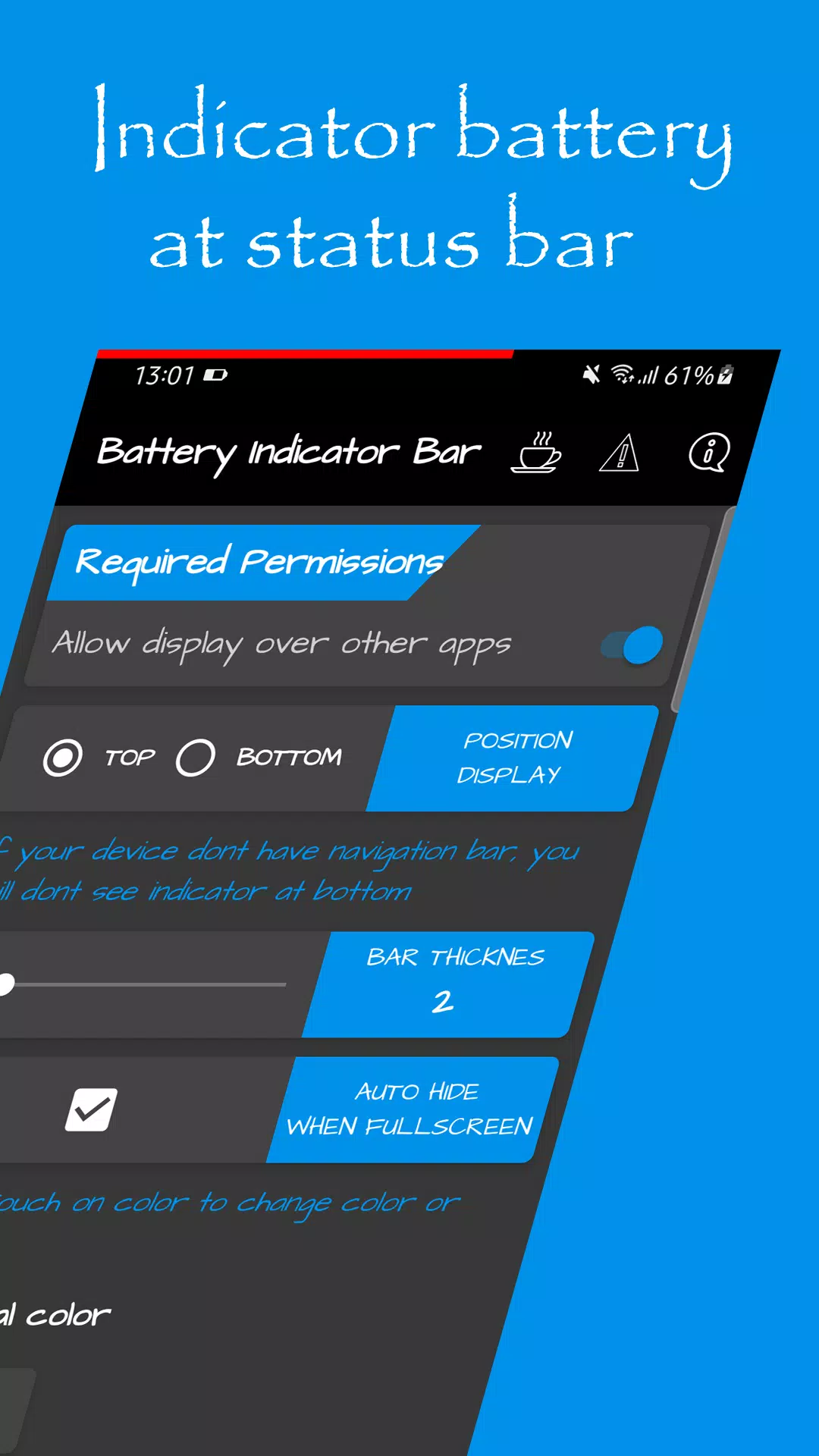 Battery Indicator Bar 스크린샷 0