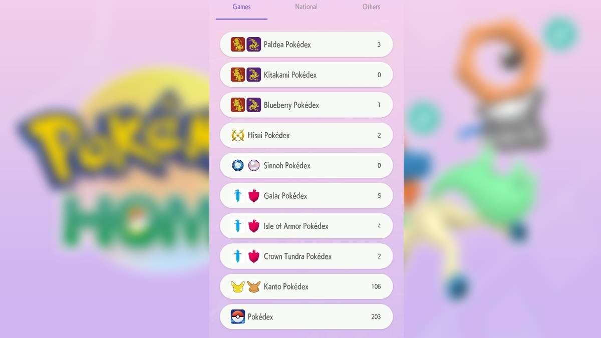 Pokémon Home gameplay showcasing Shiny Keldeo and Shiny Meltan in the Pokedexes