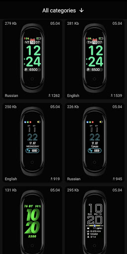 Mi Band 4 WatchFaces Captura de pantalla 1