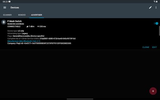nRF Connect for Mobile Captura de pantalla 3