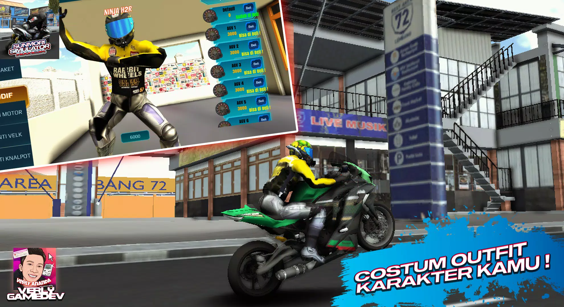 Sunmori Simulator Indonesia 3D Capture d'écran 3