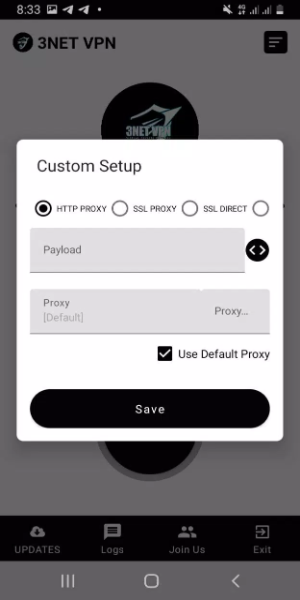 3NET VPN स्क्रीनशॉट 1