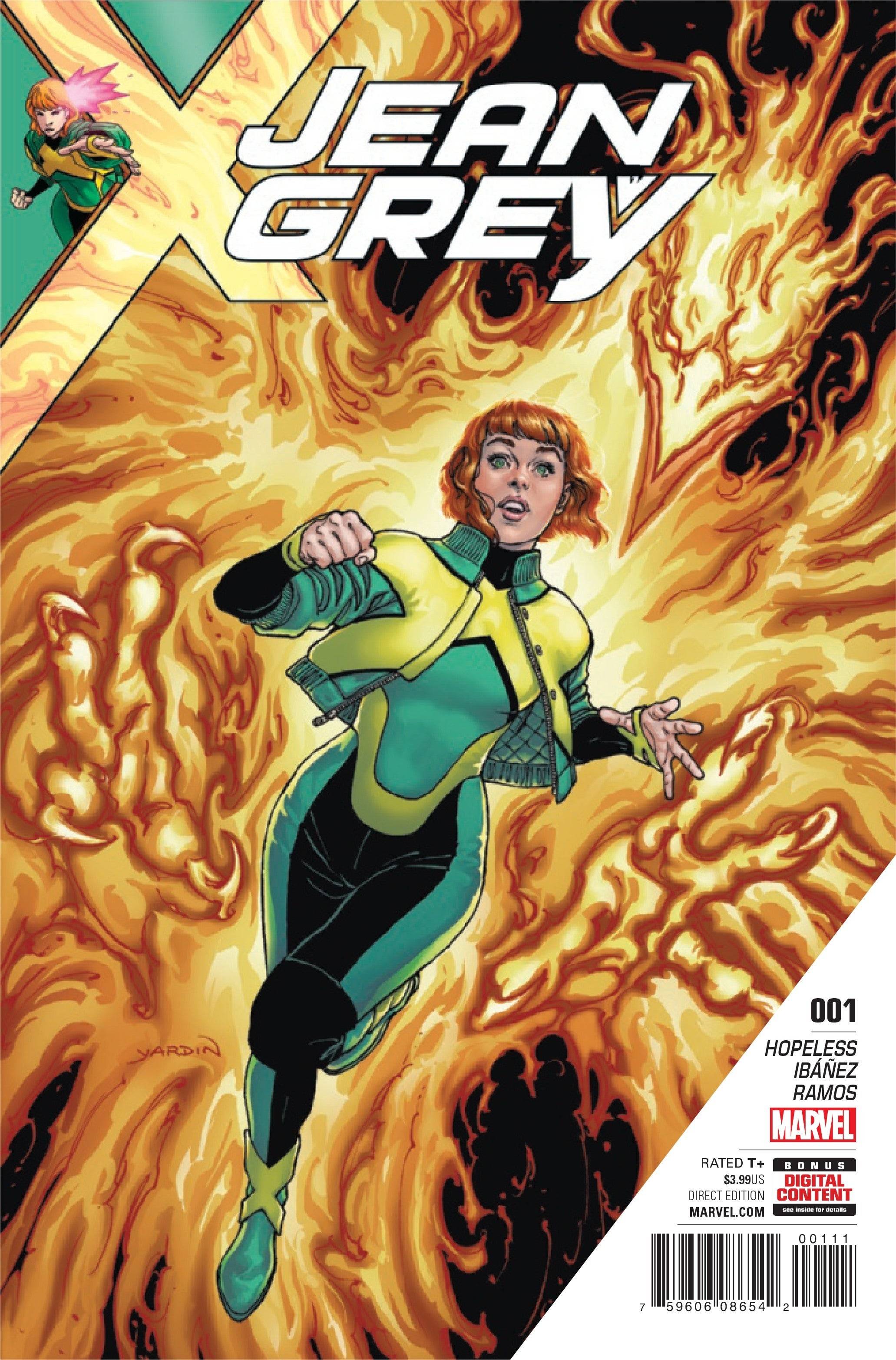 Jean Gray dans les bandes dessinées. Crédit d'image: Marvel Comics.
