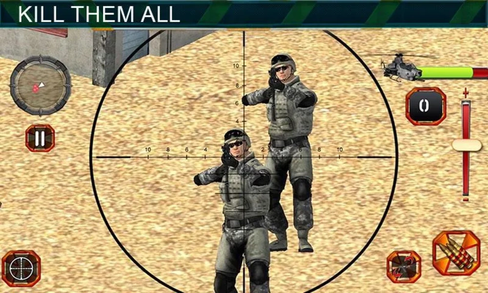 Sniper Shooting Heli Action Tangkapan skrin 3