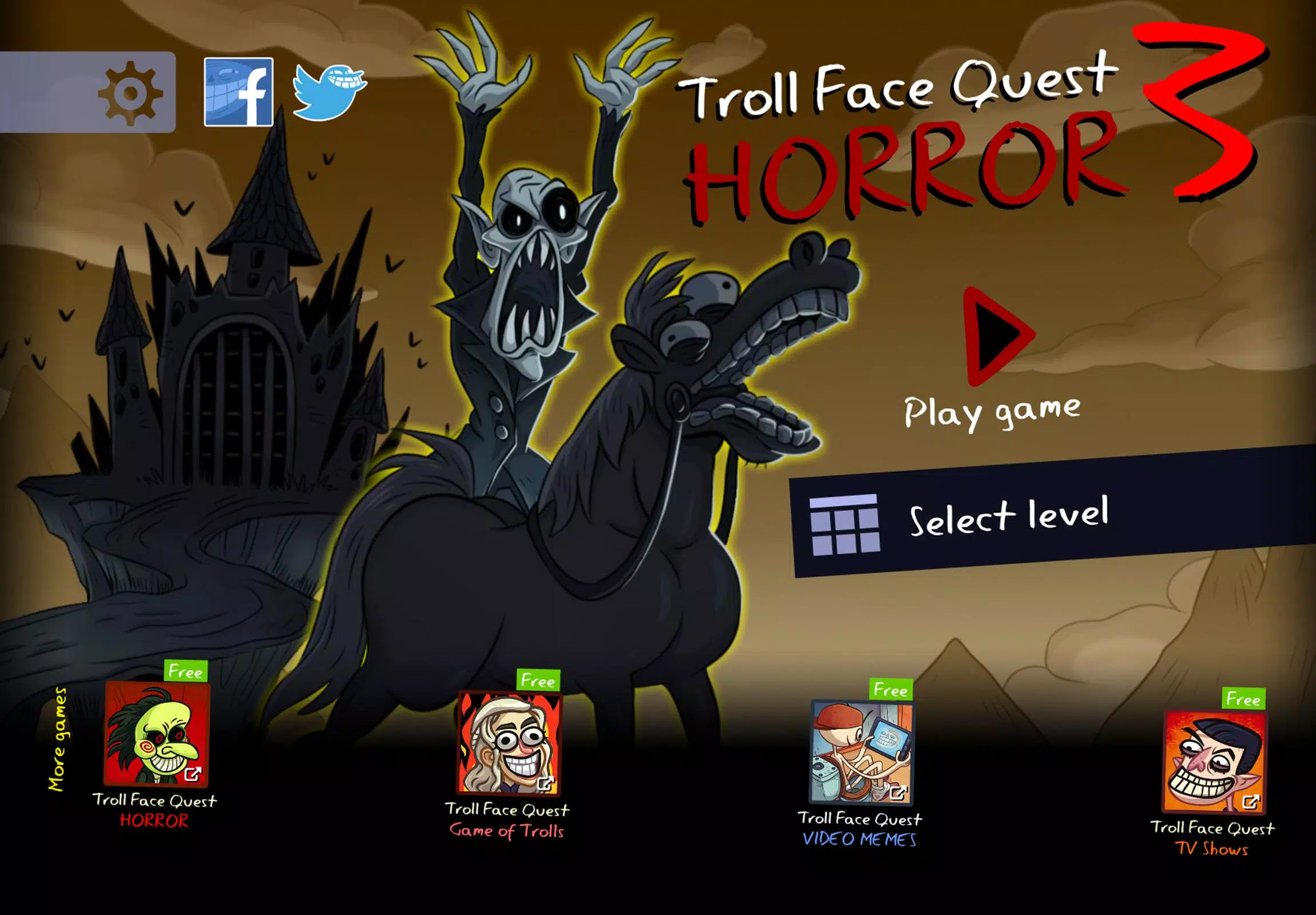 Troll Face Quest: Horror 3 Captura de pantalla 0