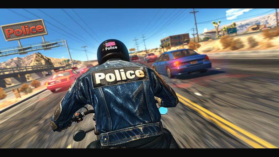 Police Bike Pursuit Highway 스크린샷 3