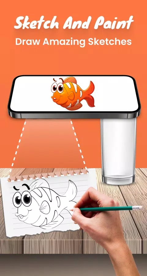 Draw sketch : Sketch and Paint Captura de tela 0