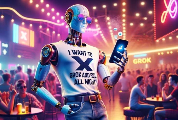 Grok AI live data visualization