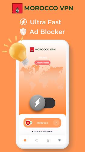 Morocco VPN - Private Proxy स्क्रीनशॉट 1