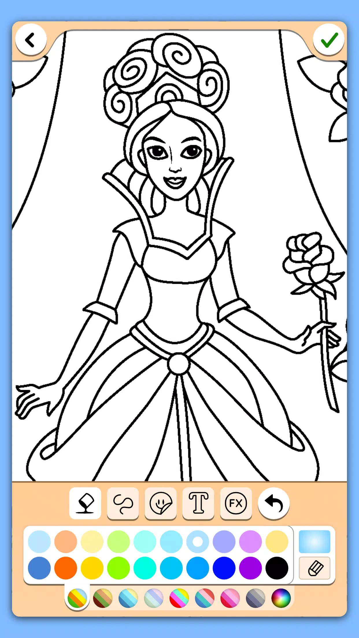 Coloring for girls and women Schermafbeelding 3
