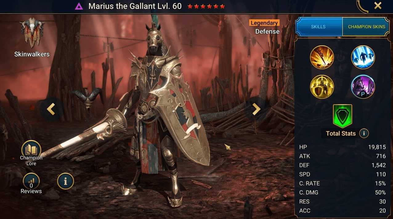 Marius the Gallant: Raid Shadow Legends Mission Guide