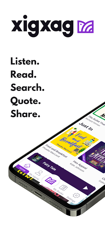 Schermata xigxag: Audiobooks, But Better 2