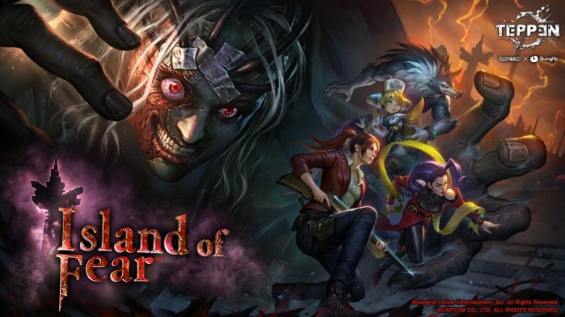 Kunstwerk van Teppen met personages van Resident Evil en Street Fighter