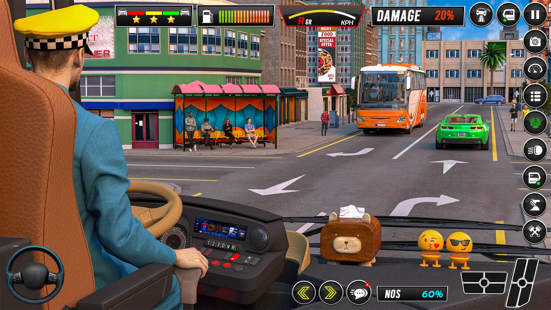 シティコーチ:バス運転ゲーム スクリーンショット 3