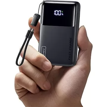 13 $ INIU 10.000mAh 45W Güç Bankası, çıkarılabilir bir USB Type-C kablo kordon içerir