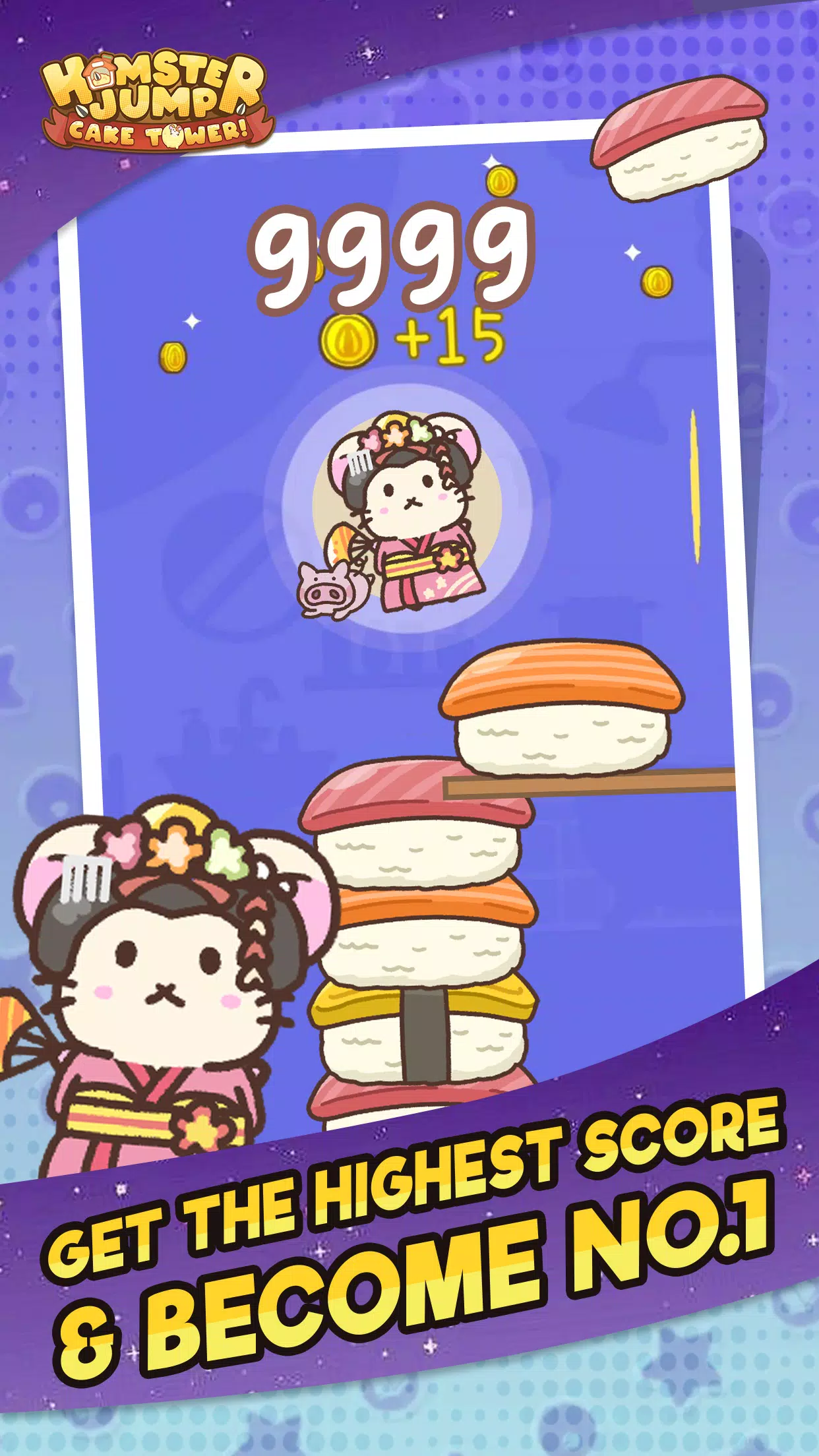 Hamster Jump: Cake Tower!應用截圖第1張