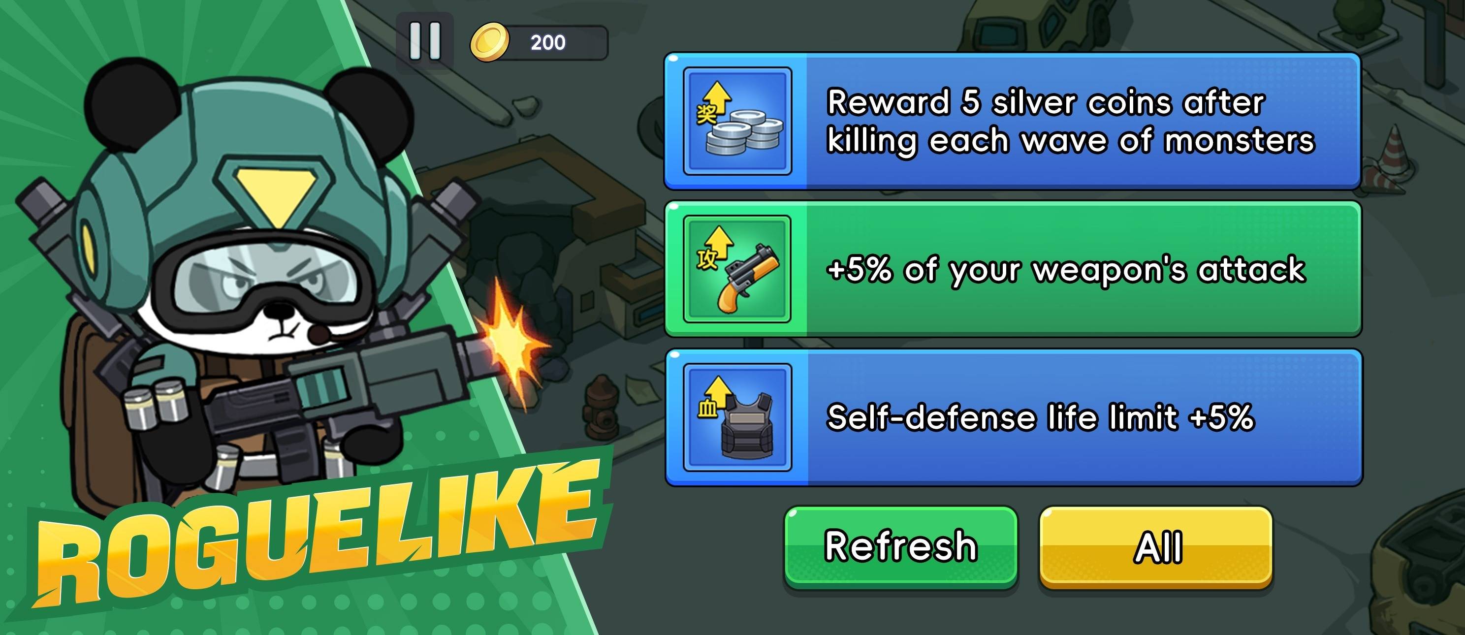 Pocket Boom!: Weapon and Character Selection