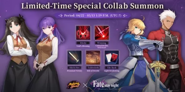 Mahjong Soul X Fate/Stay Night: Heaven's Feel Collaboration lanciata