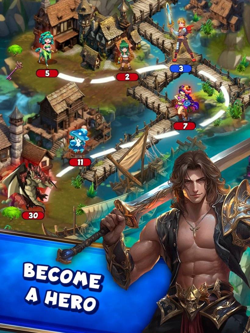 Una captura de pantalla de juego de overso en Dragon Ring que muestra una ruta a través de un pueblo pantanoso con el personaje ocasional esperando conocer al jugador