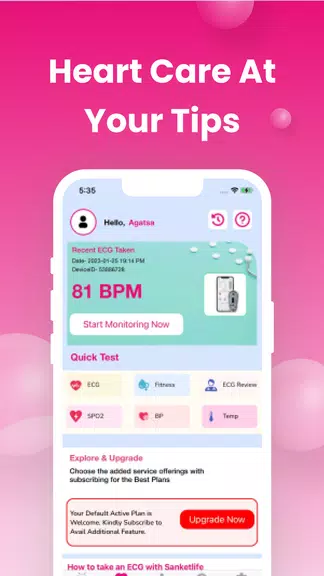 Sanket Life-ECG,Stress,Fitness應用截圖第0張