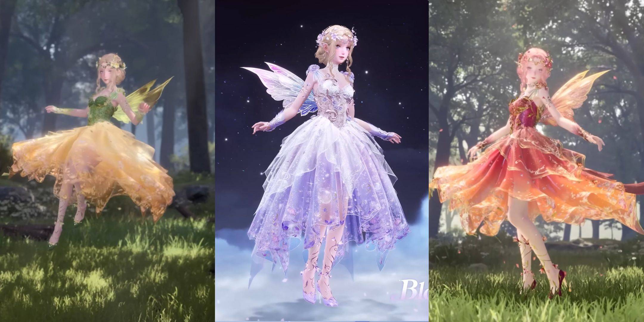 Bubbly Voyage Outfit Evolution
