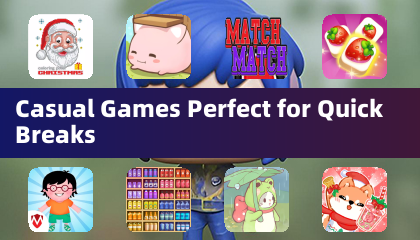 Casual games perfect voor snelle pauzes